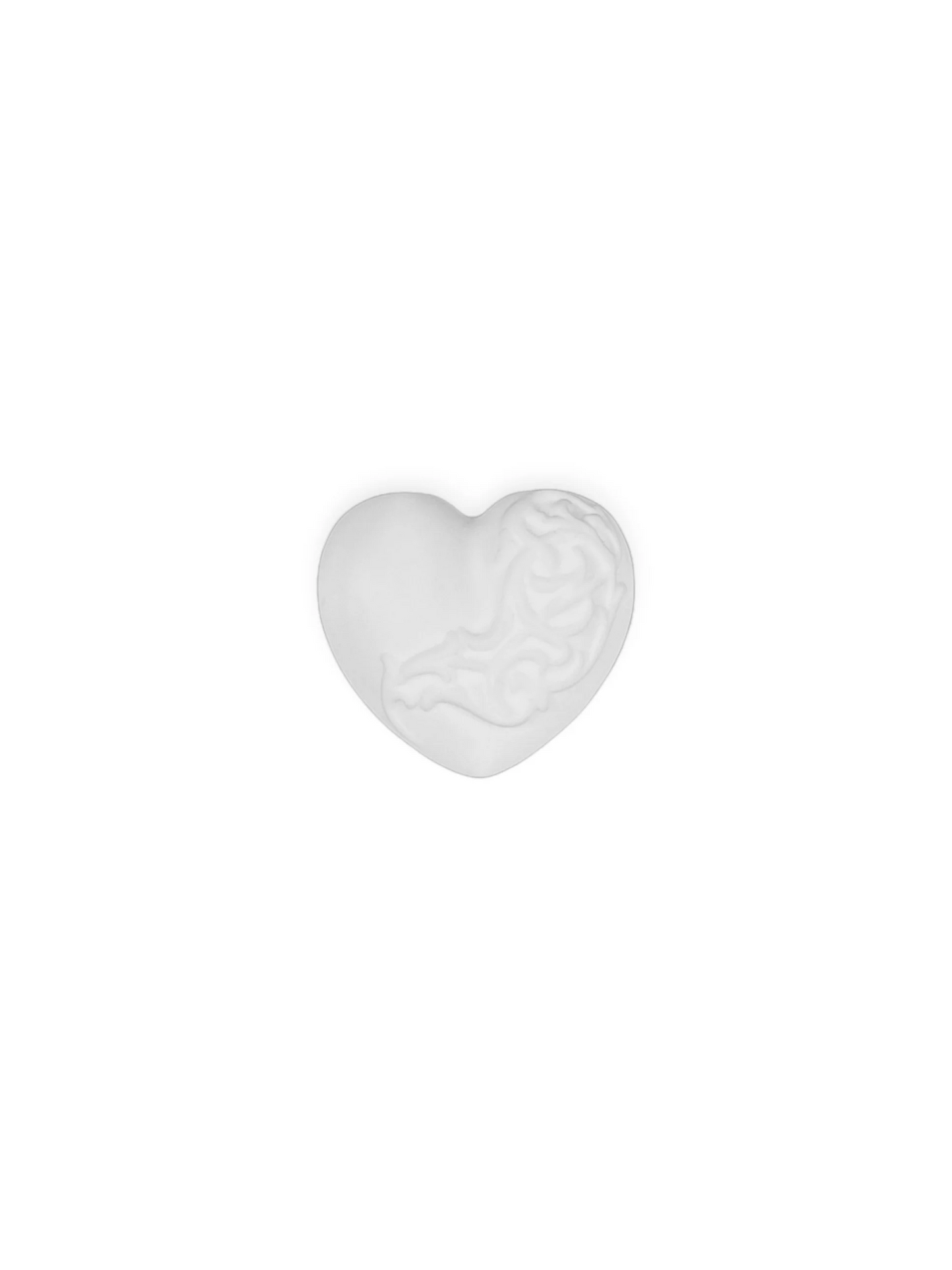 Chrome Hearts Silicone Heart Ring White
