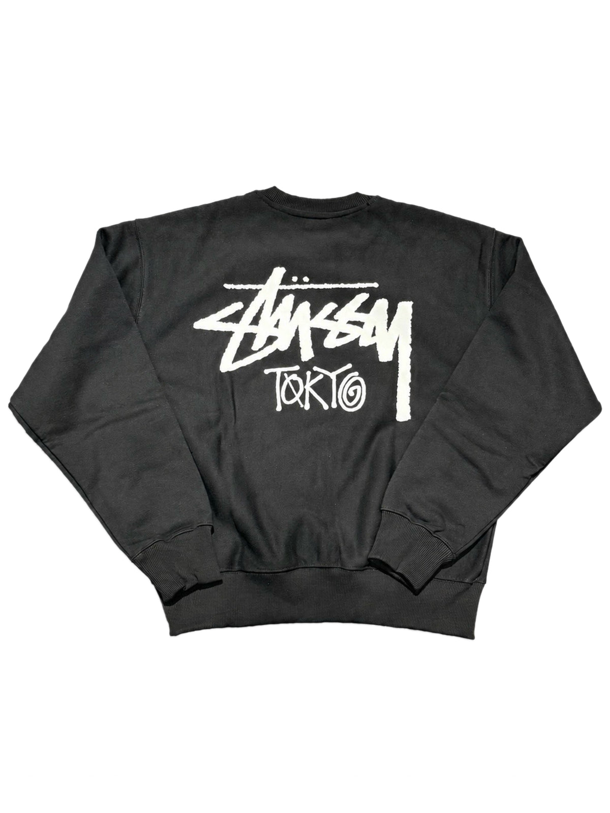 Stussy Stock Tokyo Crewneck Black