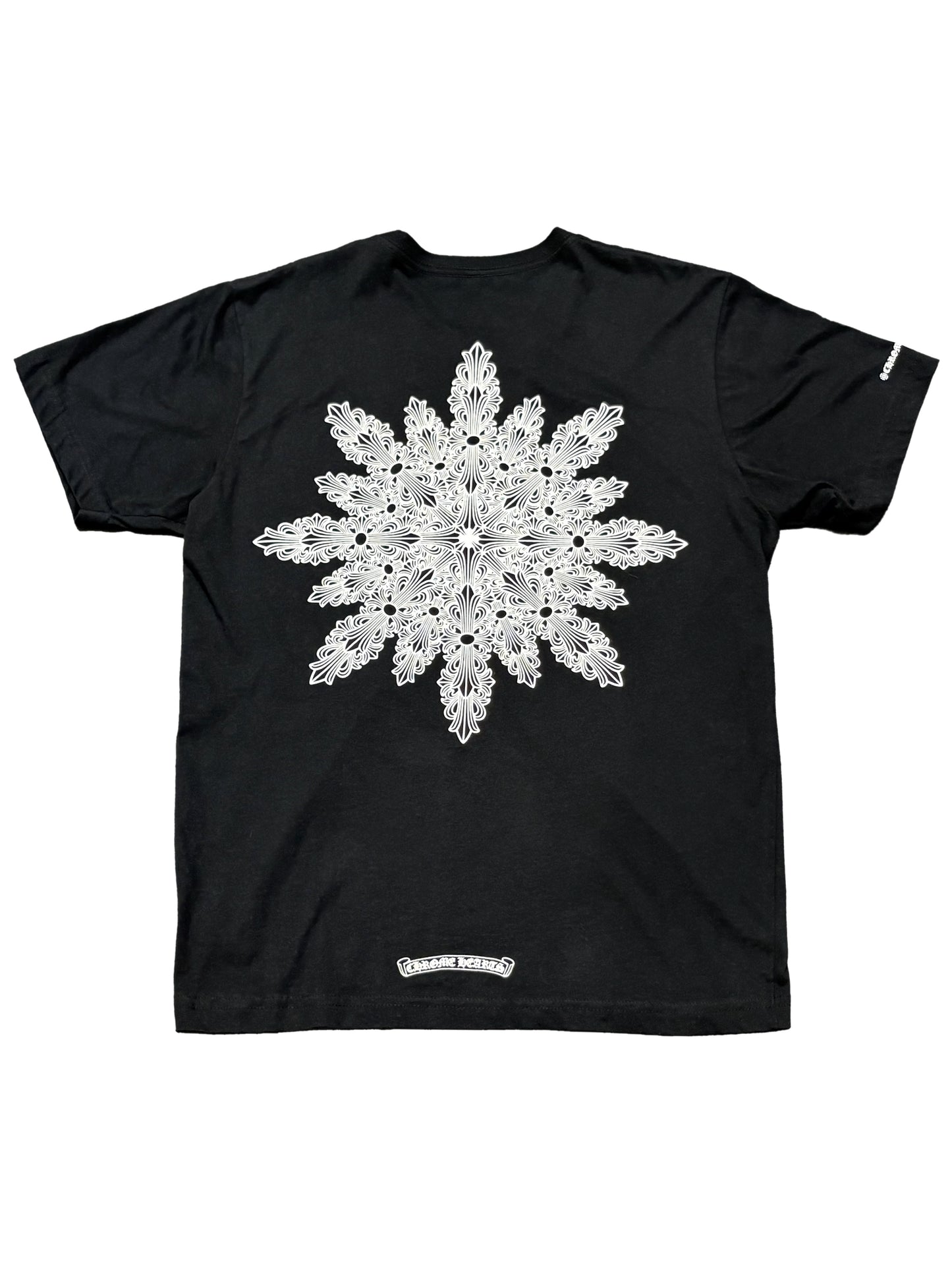 Chrome Hearts Floral Snowflake Tee Black L C119141420-Used