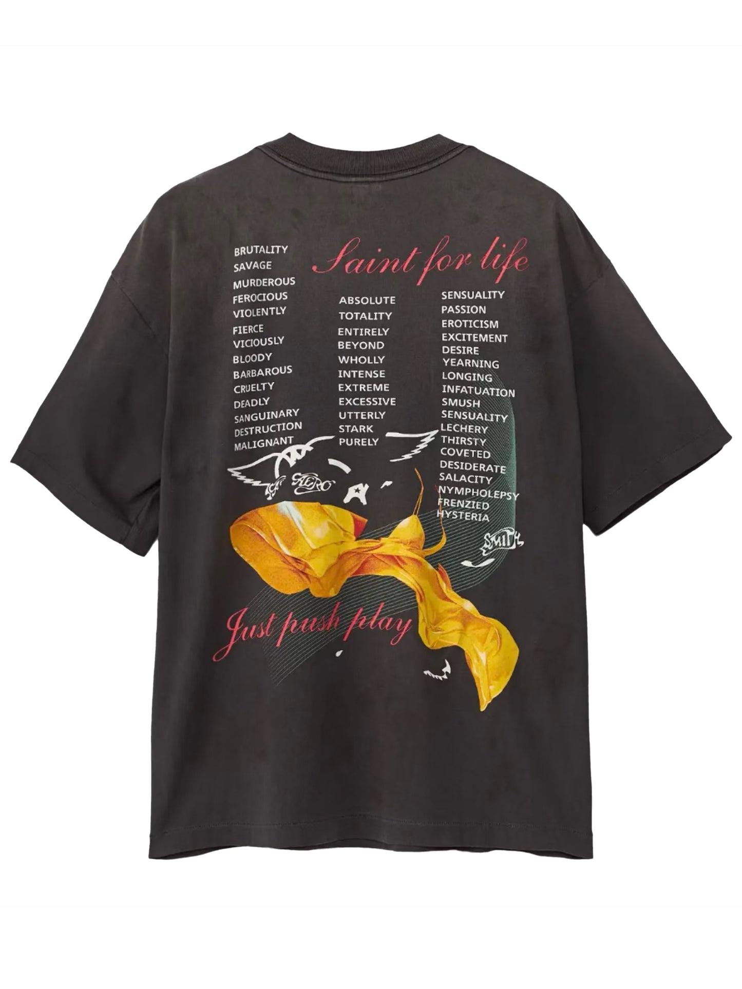 Saint Mxxxxxx x Aerosmith Tee Black