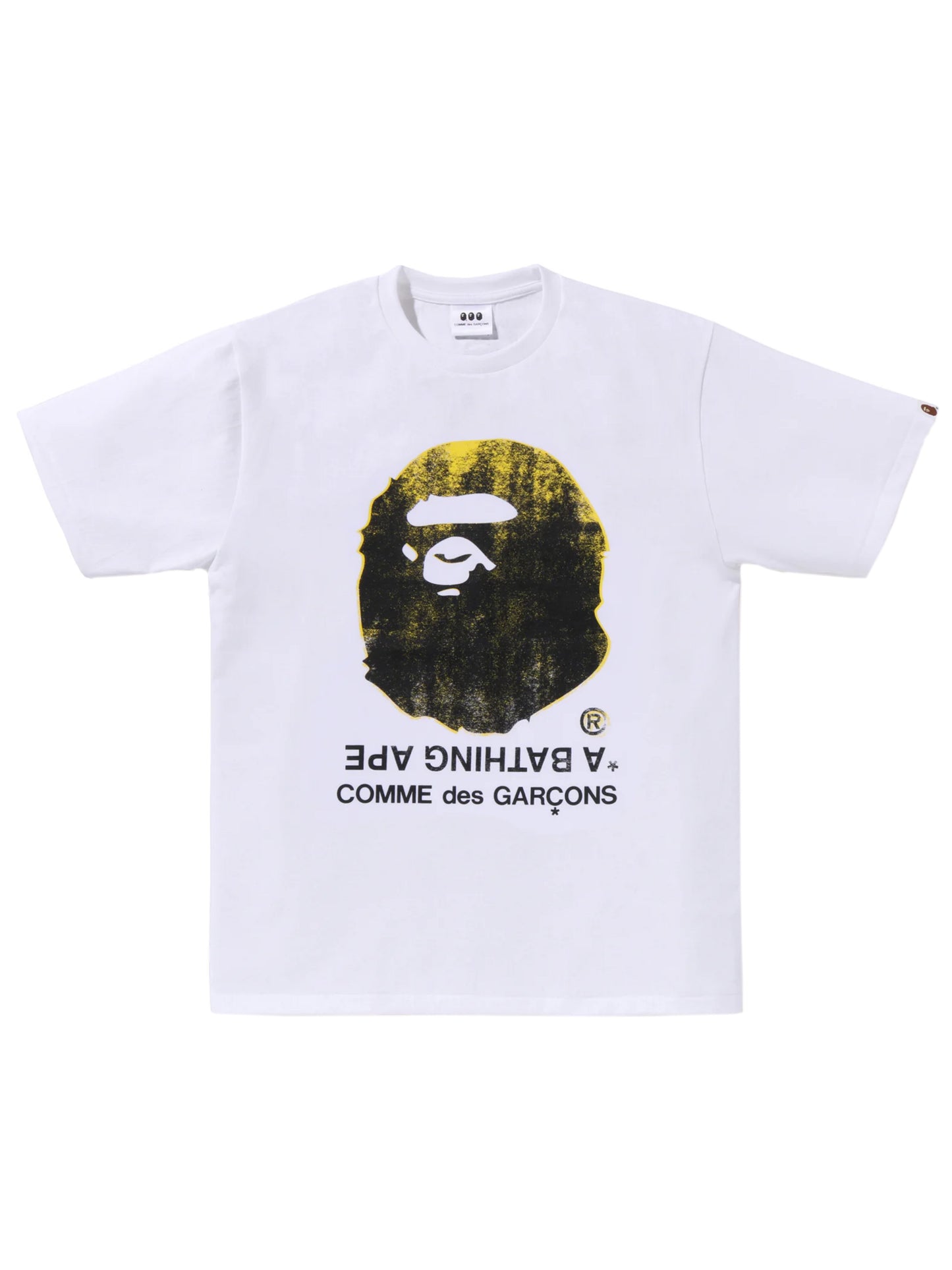 Bape x CDG Big Ape Head Tee White Osaka Exclusive