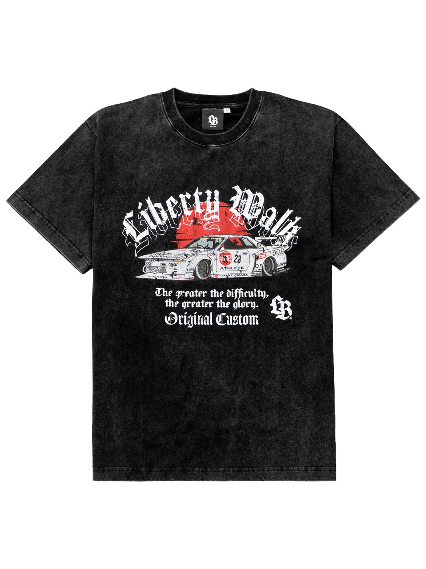 Liberty Walk Arch Logo R32 Washed Black Tee