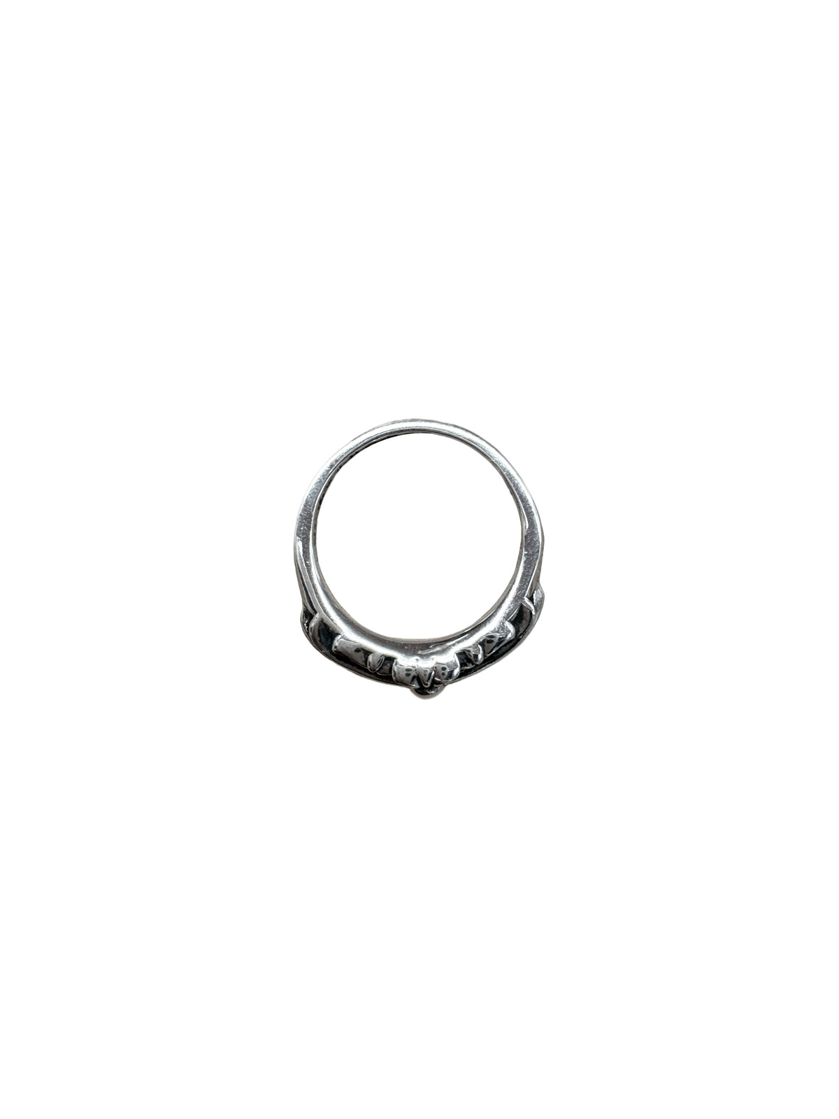 Chrome Hearts Silver Baby Floral Ring US 8 C1209873-Used