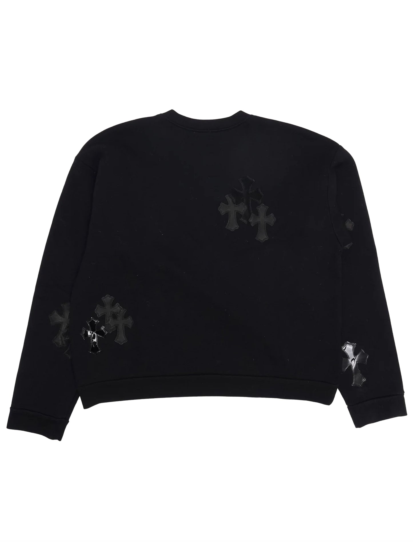 Chrome Hearts Paper Jam Cross Patch Crewneck Black