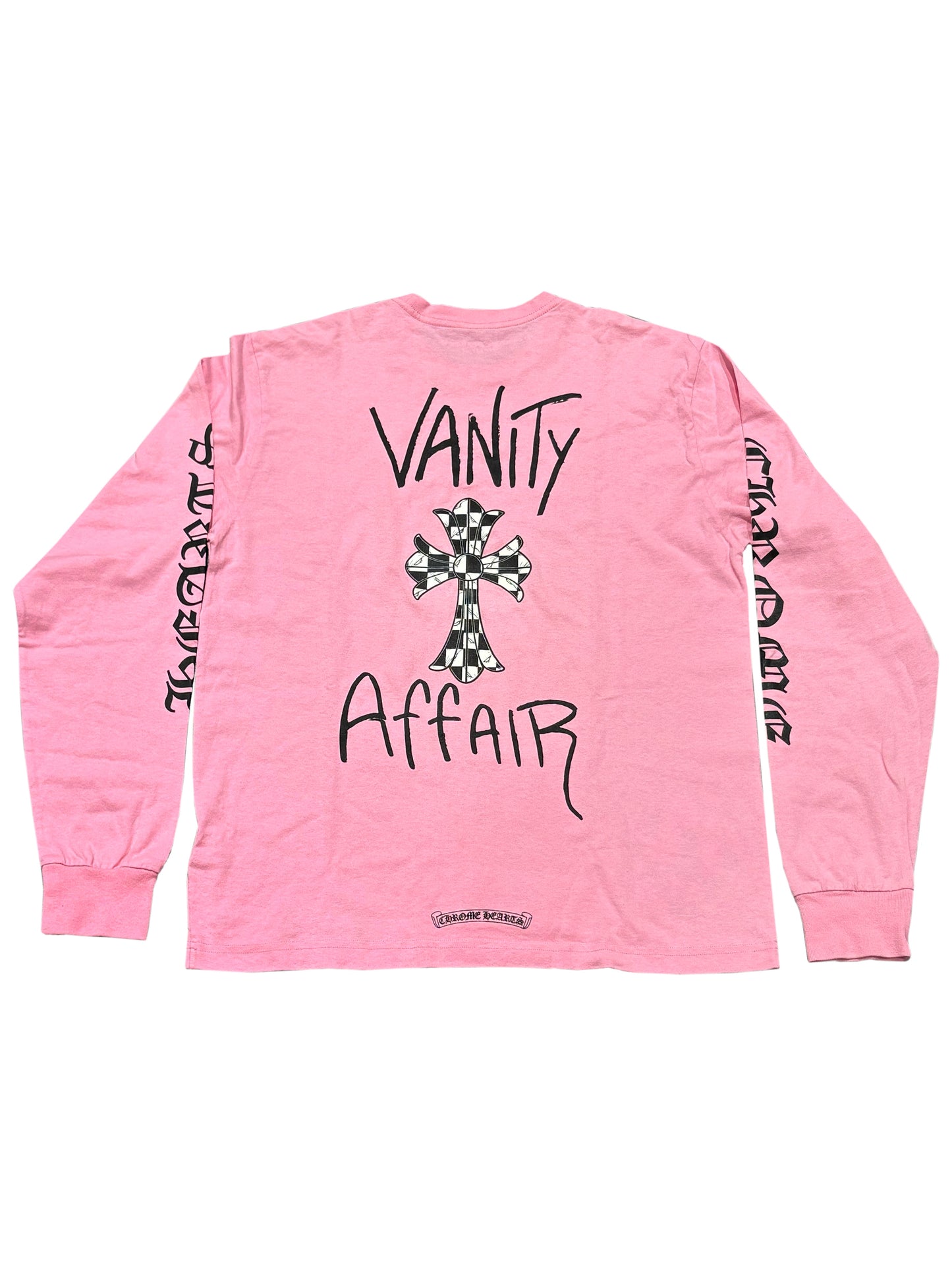 Chrome Hearts Matty Boy Vanity LS Tee Pink L C219050247-Used