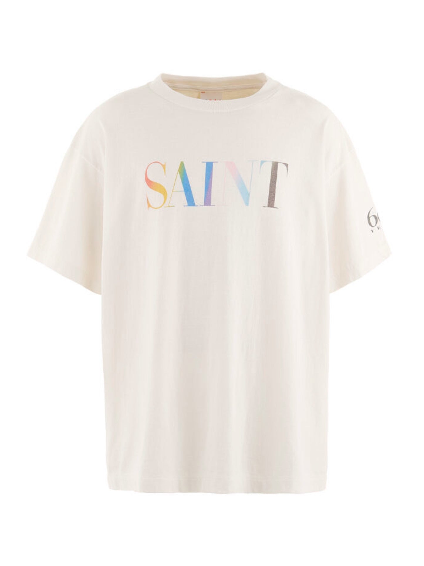 SAINT Mxxxxxx Rainbow SAINT Tee White