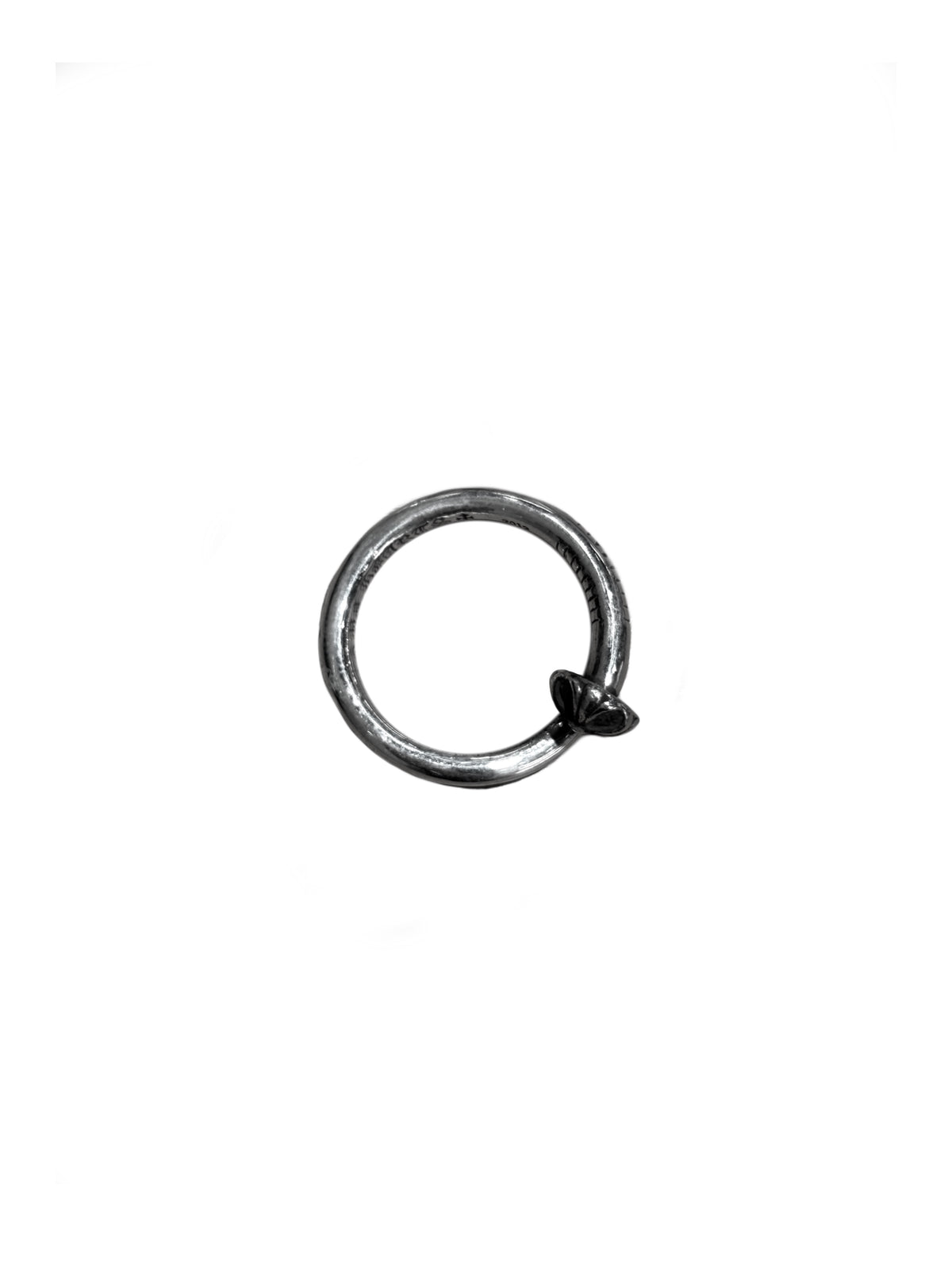 Chrome Hearts Nail Cross Ball Silver Ring US 9 C40115403-Used