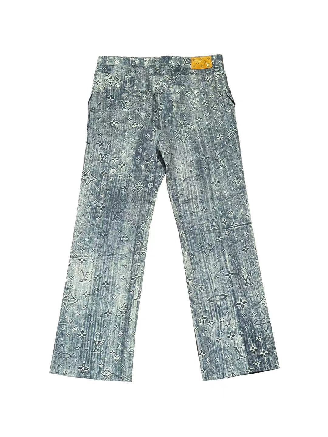 Louis Vuitton Dyed Carpenter Cargo Jean Denim Pant 36 C116087772-Used