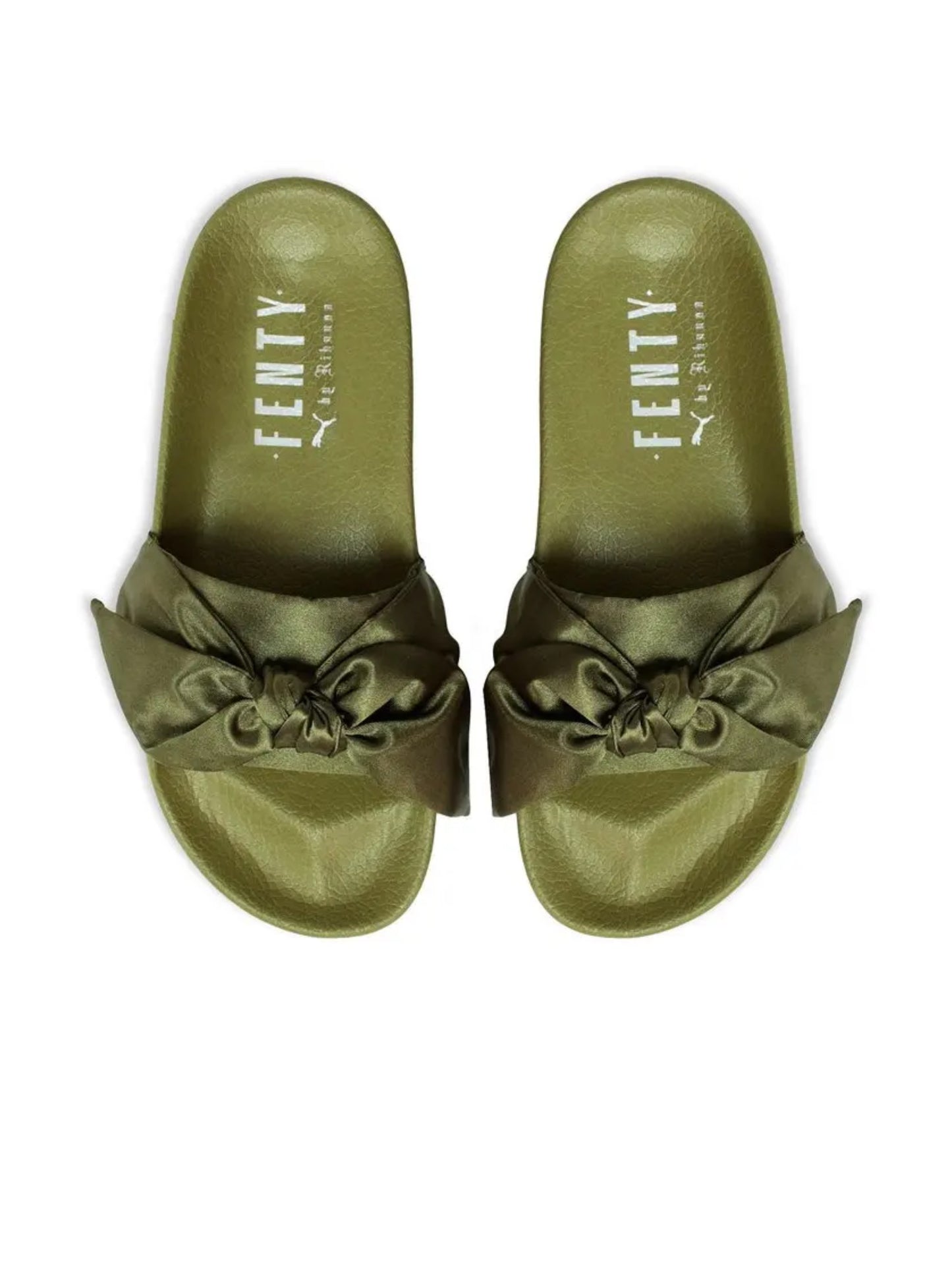 Puma Bow Slide Wns Olive Branch Puma Silver 36577401