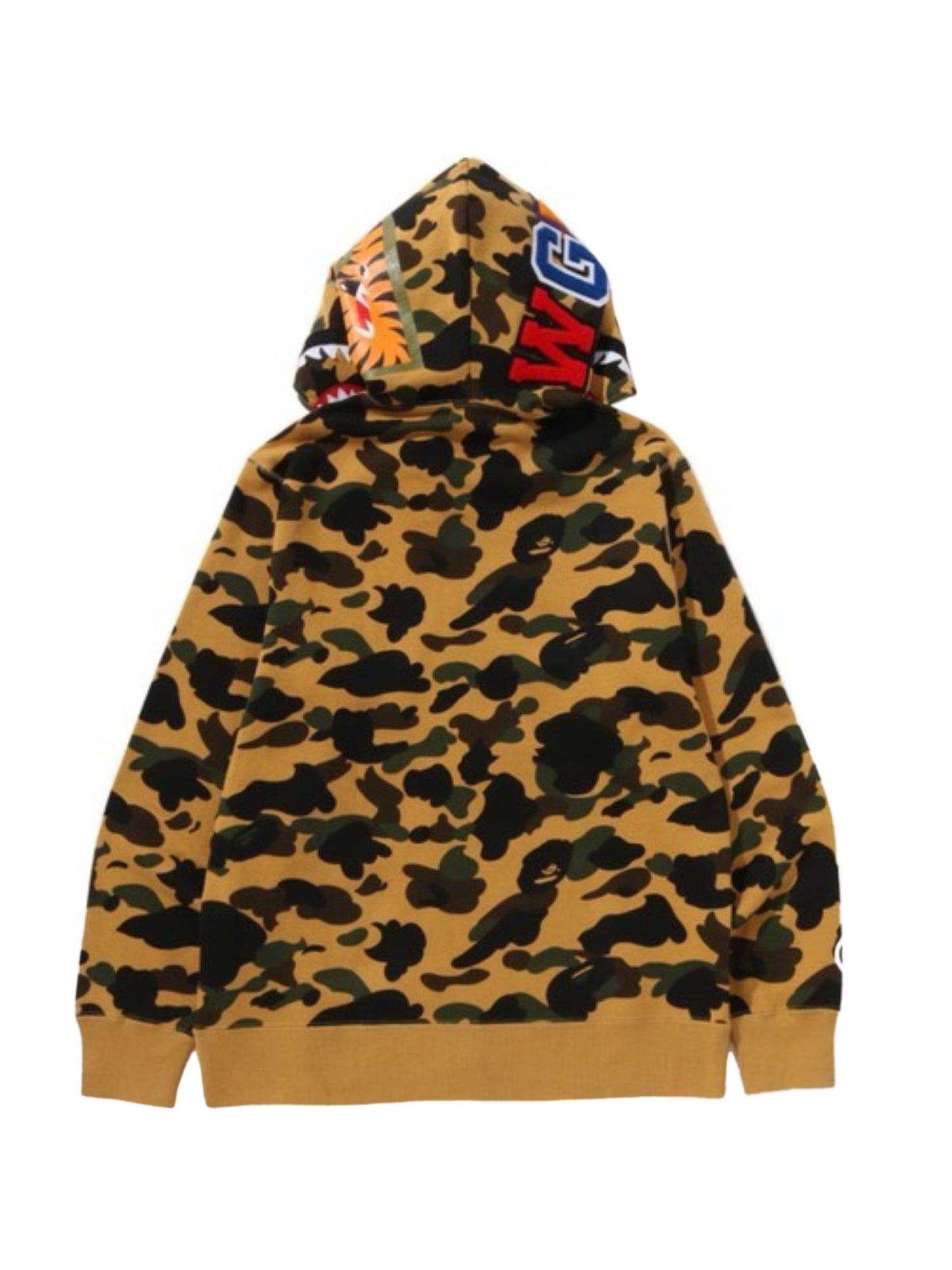 Bape 1st Camo Shark Full Zip Hoodie Sand
