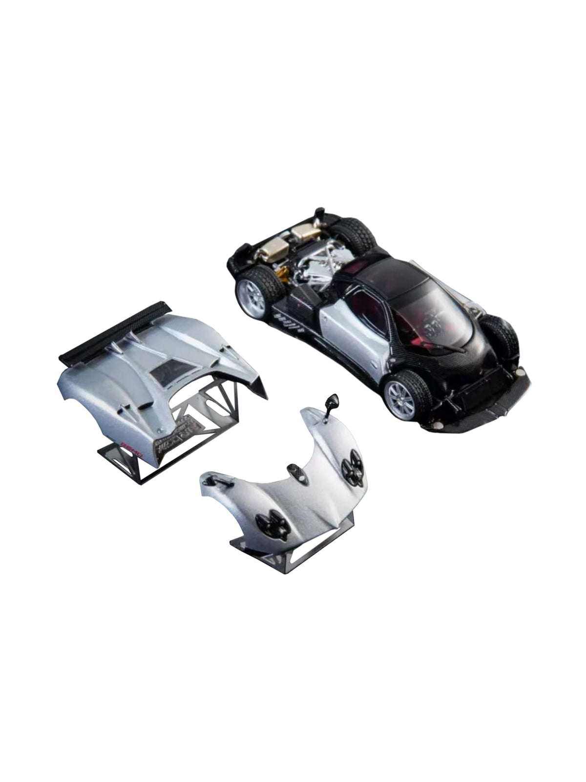 C - AR Box 1:64 Pagani Zonda F 2005 Grigio Mercurio Silver