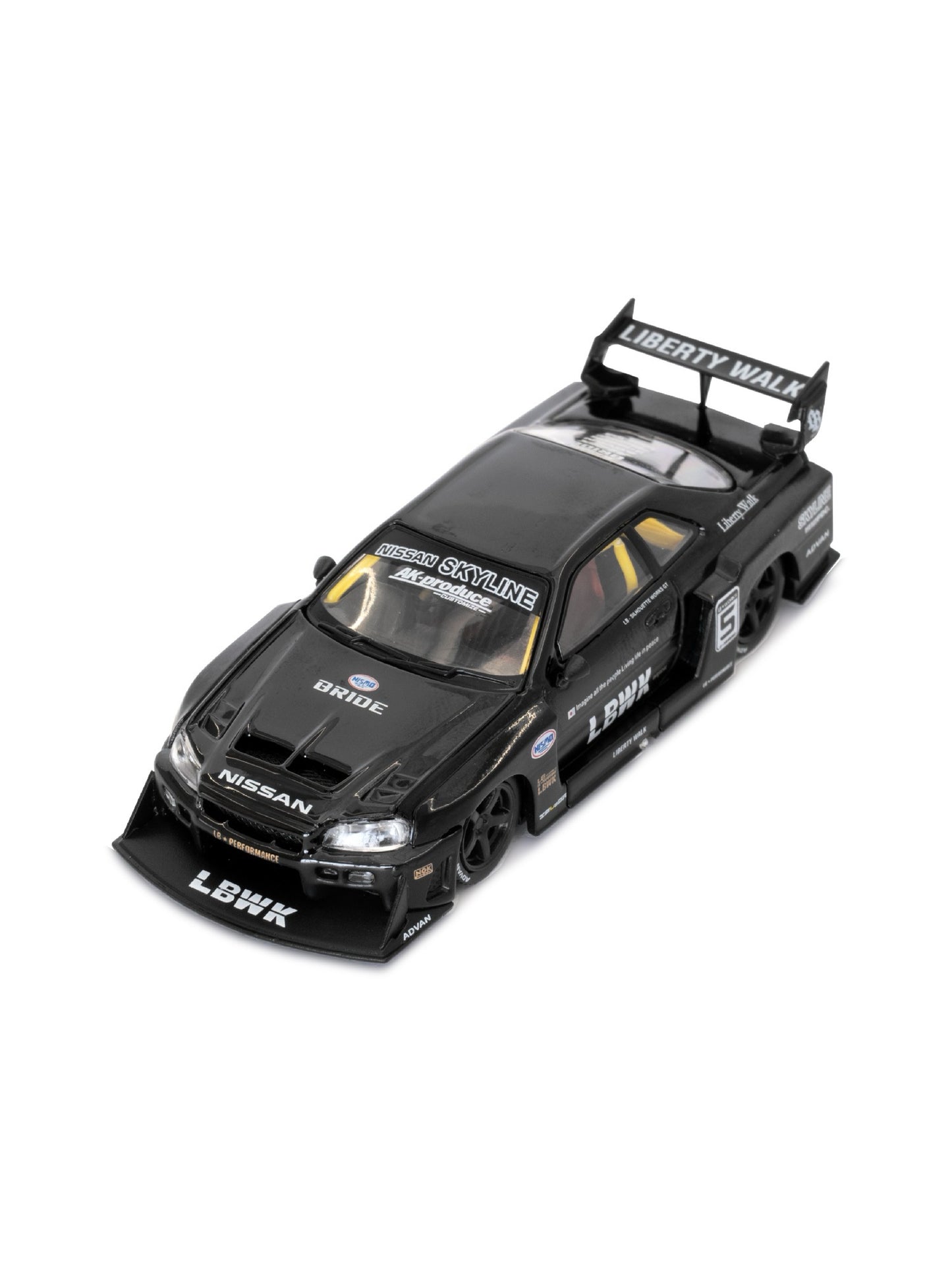 MINI GT 1/64 Nissan LB-ER34 Super Silhouette Black Blister
