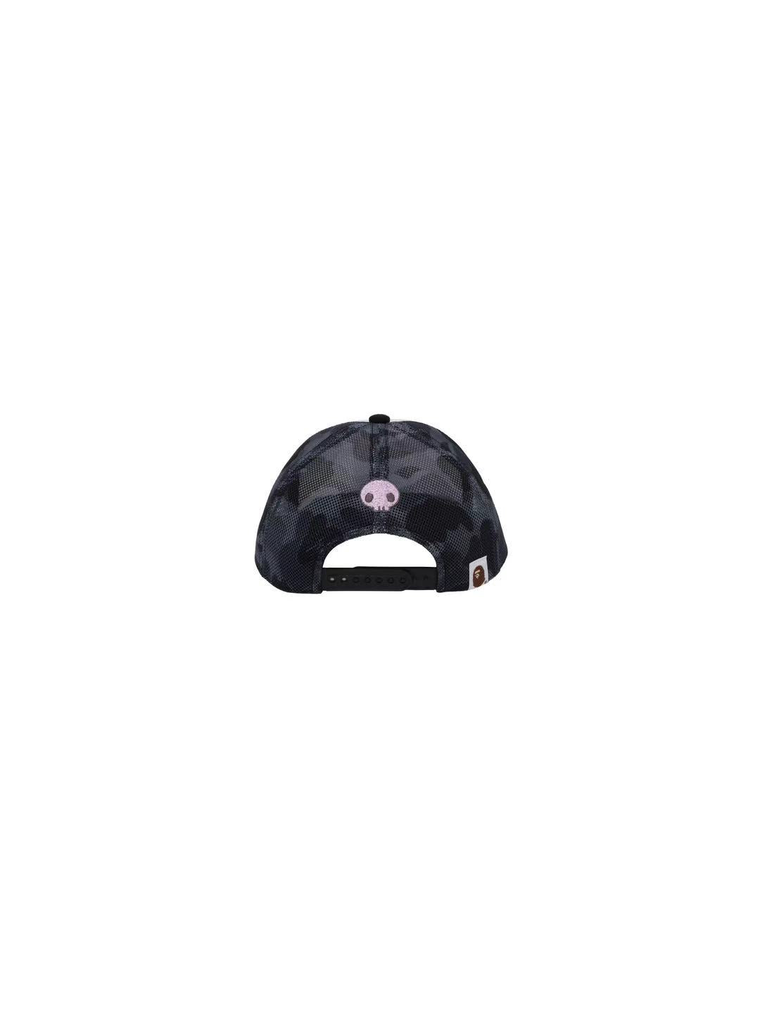 Bape x Kuromi ABC Camo Mesh Cap Black