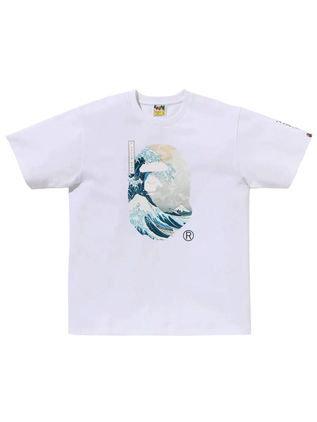 Bape x Ukiyo-E Ape Head Tee 1 White