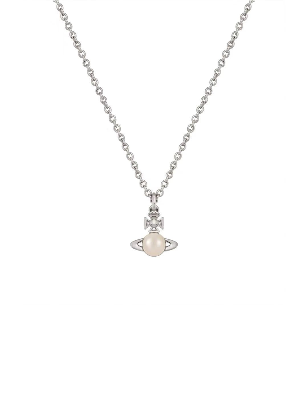 Vivienne Westwood Balbina Pendant Necklace Cream