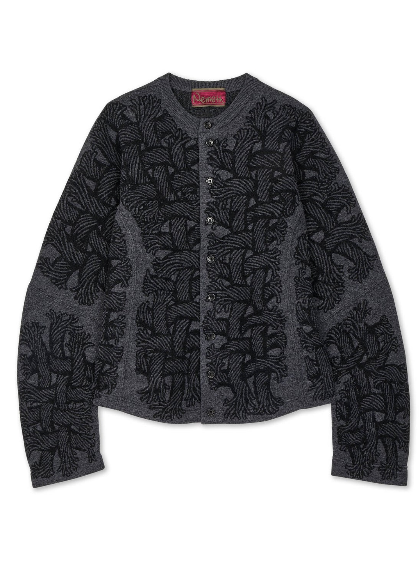 Nemeth 203K Wool Knit Cardigan Grey