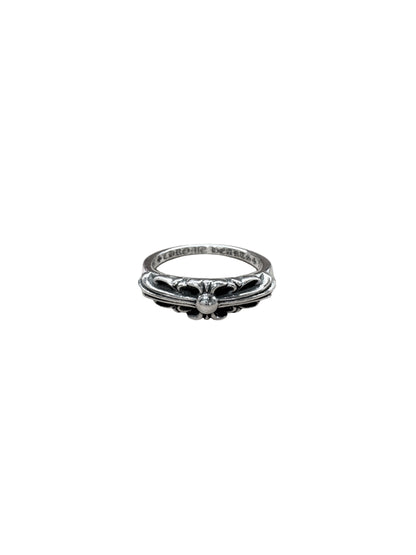 Chrome Hearts Silver Baby Floral Ring US 8 C1209873-Used