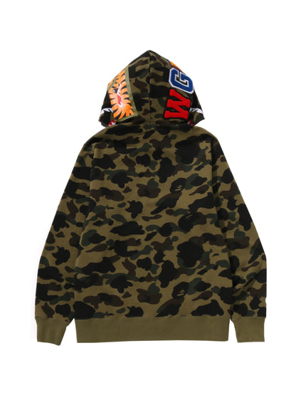 Bape 1st camo Shark Full Zip Hoodie Olive