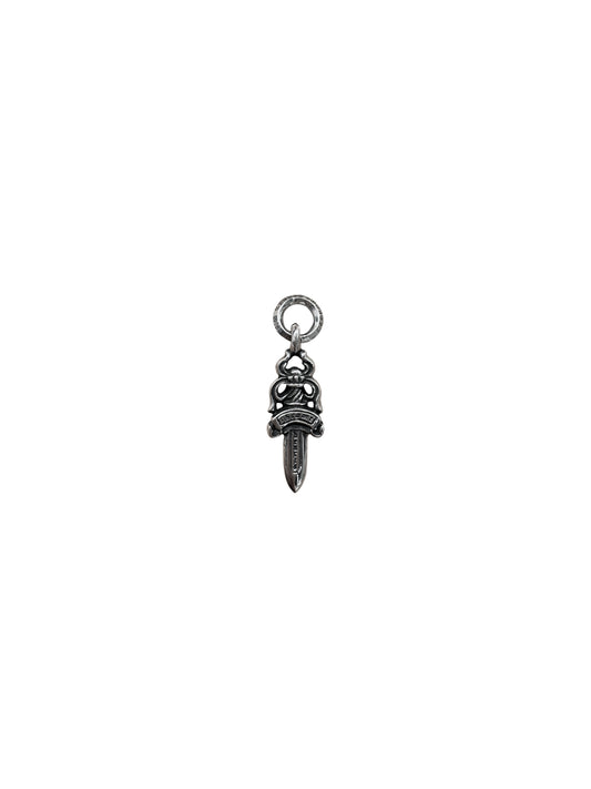 Chrome Hearts Silver Double Dagger Pendant Small Size C1209836-Used