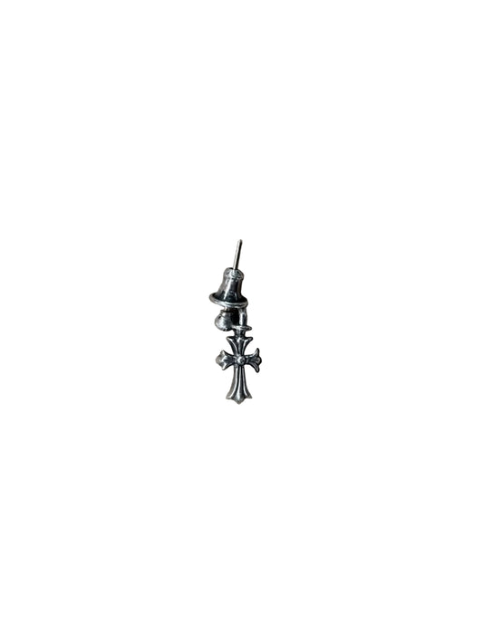 Chrome Hearts Drp Stck Ch Crs Stack Crossdrop Silver Earring C219426592-Used