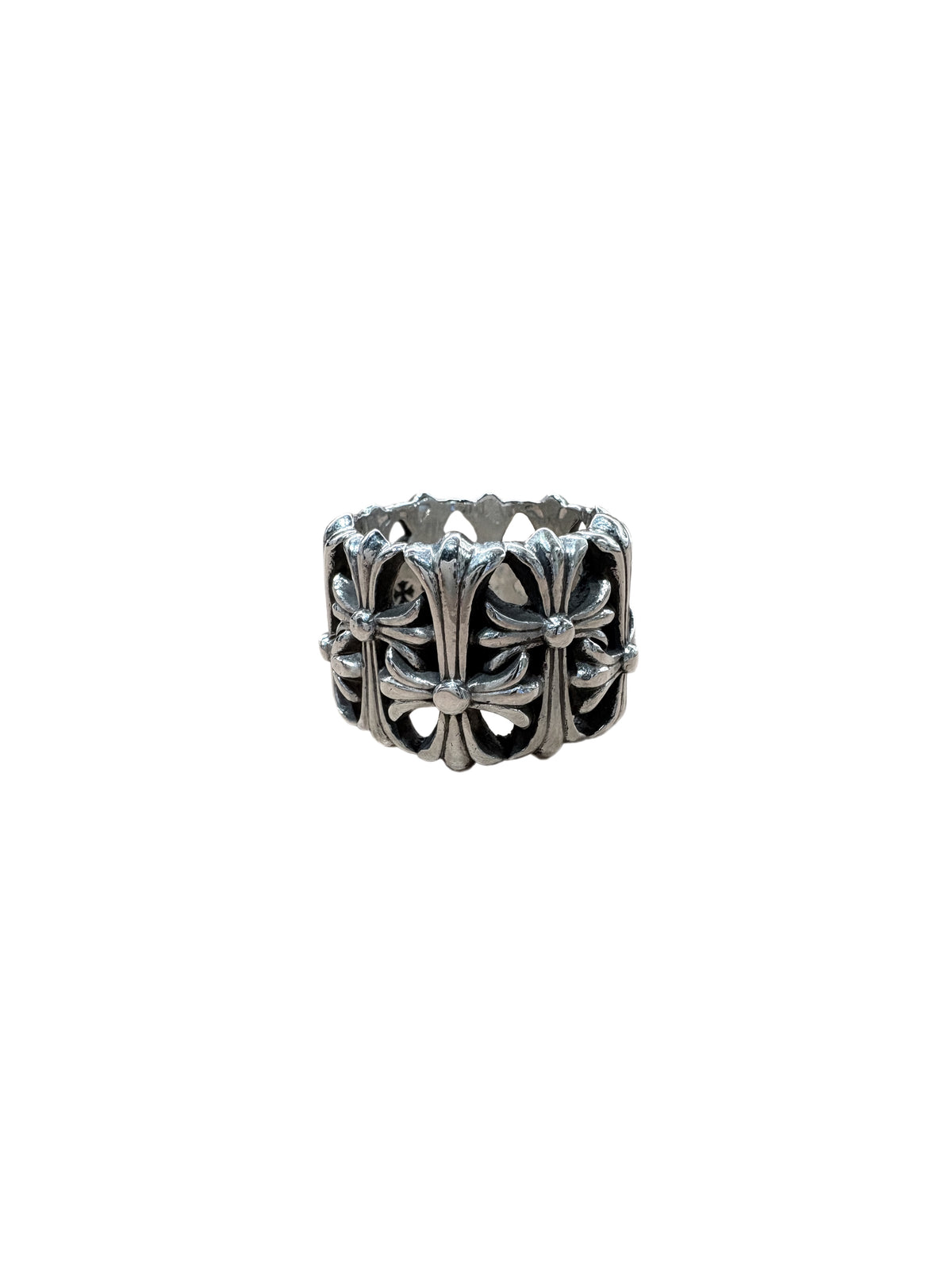 Chrome Hearts Cemetery Silver Ring US 12 C5209808-Used