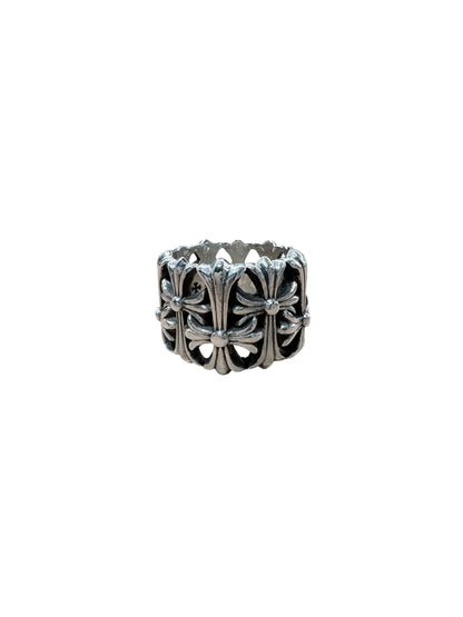 Chrome Hearts Cemetery Silver Ring US 12 C5209808-Used
