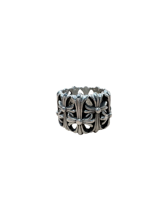 Chrome Hearts Cemetery Silver Ring US 12 C5209808-Used