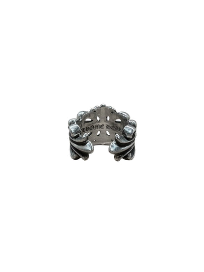 Chrome Hearts Double Floral Ring US 10.5 C519018921-Used