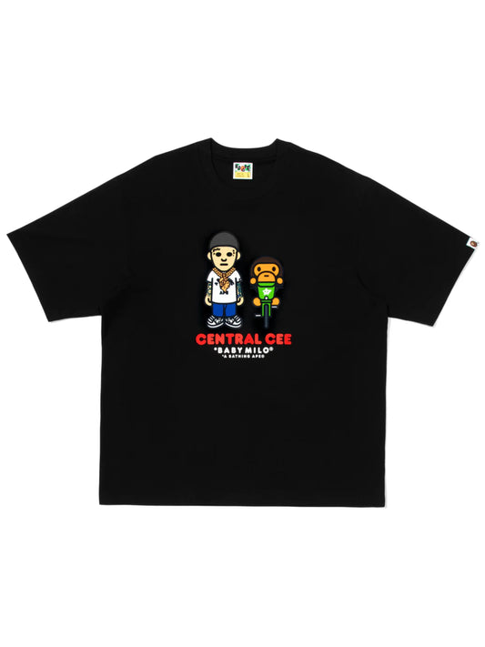 Bape x Spotify x SYNA By Central Cee Baby Milo Tee Black