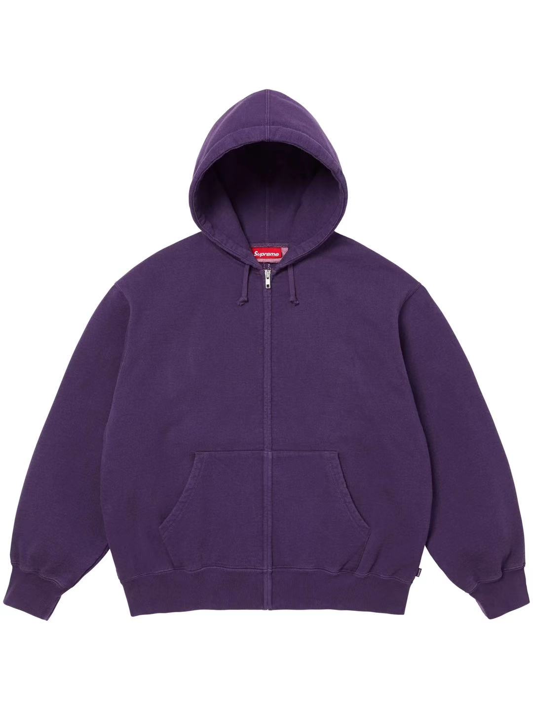 Supreme Cut Out Zip Up Hoodie Dark Purple