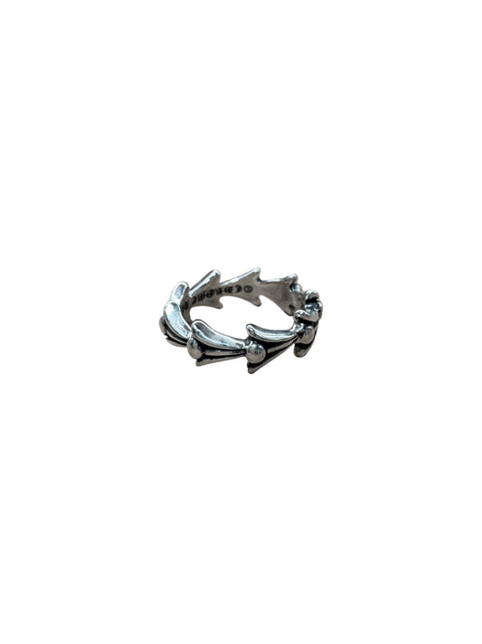 Chrome Hearts Silver Fish Bone Ring US 6.5 C2209831-Used