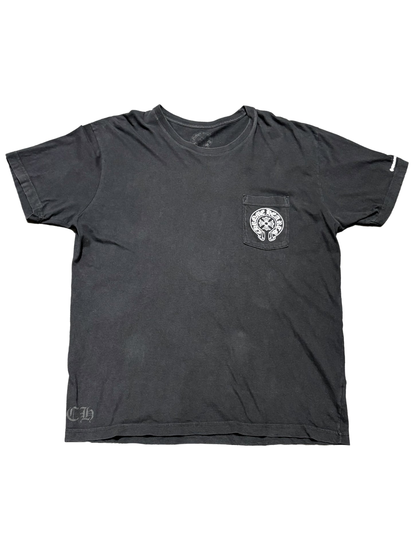 Chrome Hearts Horseshoe Logo Pocket Tee Black XXL C319141378-Used