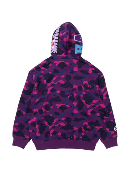 Bape x Straykids Han Quokka Shark Full Zip Hoodie Purple