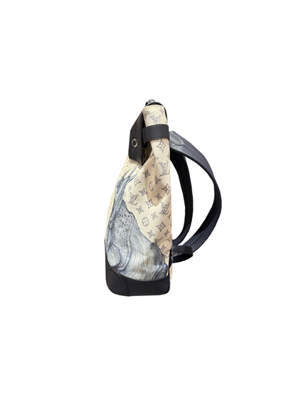 Louis Vuitton Steamer Backpack Chapman Savane Monogram Chapman Ink Blue White C116080728-Used