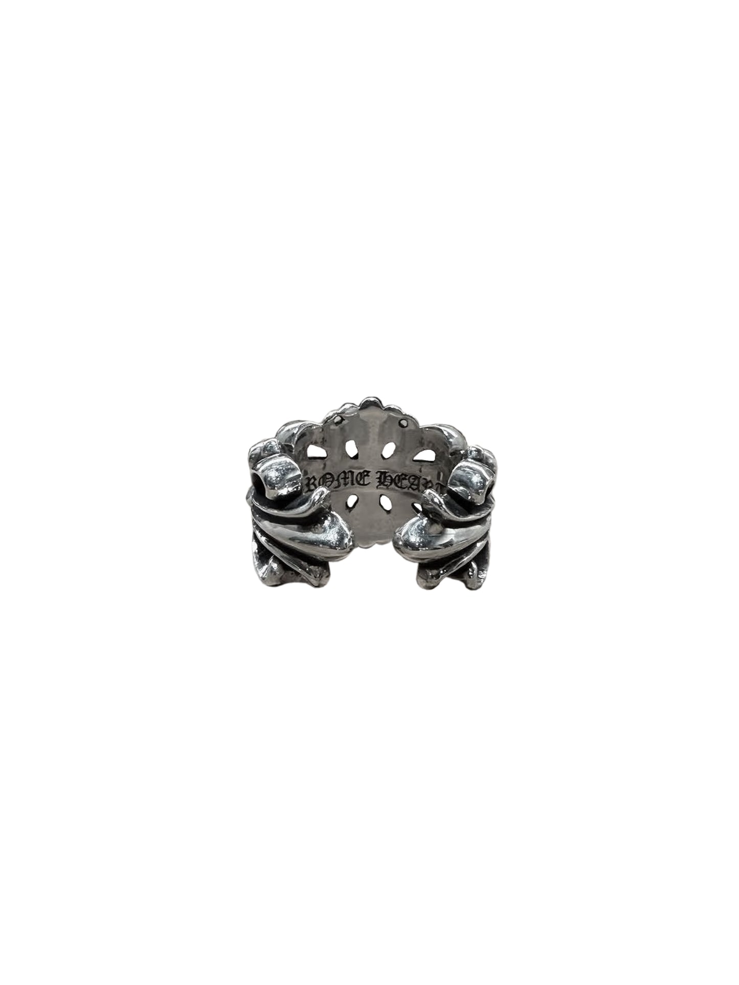 Chrome Hearts Double Floral Ring US 10 C419016595-Used