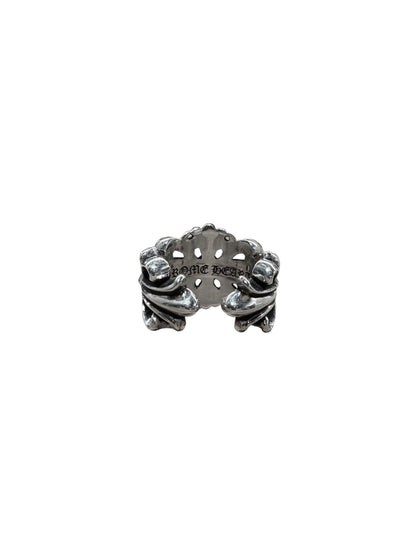 Chrome Hearts Double Floral Ring US 10 C419016595-Used