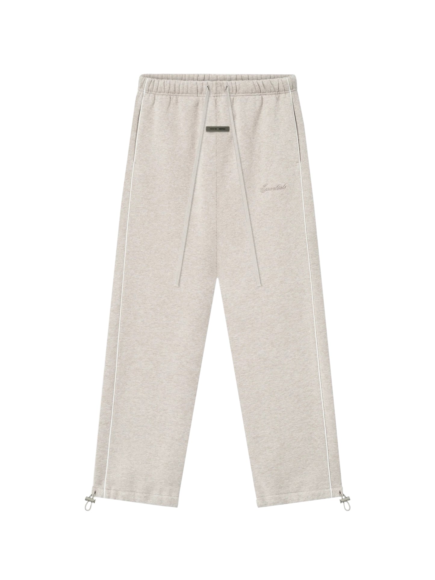 Essentials 25FW Relaxed Fleece Sweatpants With Piping Heather Stone