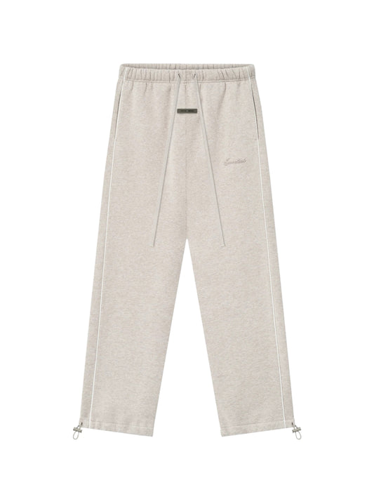 Essentials 25FW Relaxed Fleece Sweatpants With Piping Heather Stone