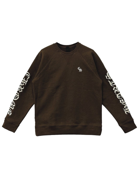 Chrome Hearts Crewneck Pullovers Sweat Street Style Long Sleeves Brown