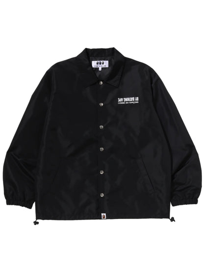 Bape x CDG Coach Jacket Black Osaka Exclusive