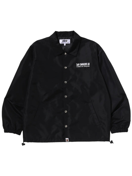 Bape x CDG Coach Jacket Black Osaka Exclusive