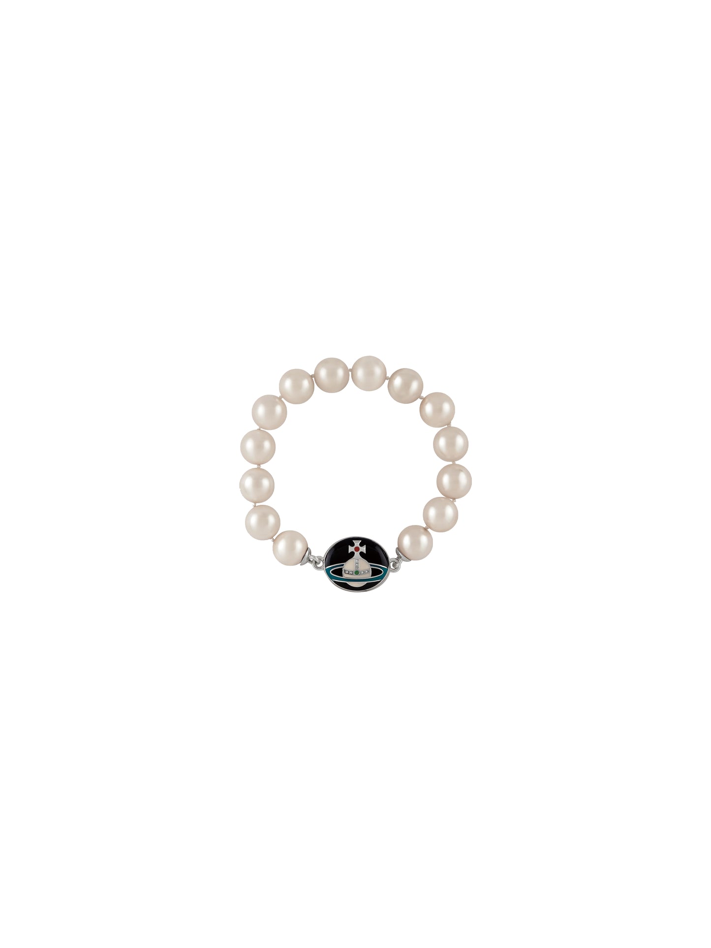 Vivienne Westwood Man. Loelia Large Pearl Bracelet White