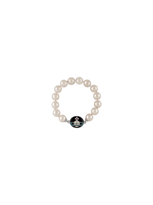 Vivienne Westwood Man. Loelia Large Pearl Bracelet White