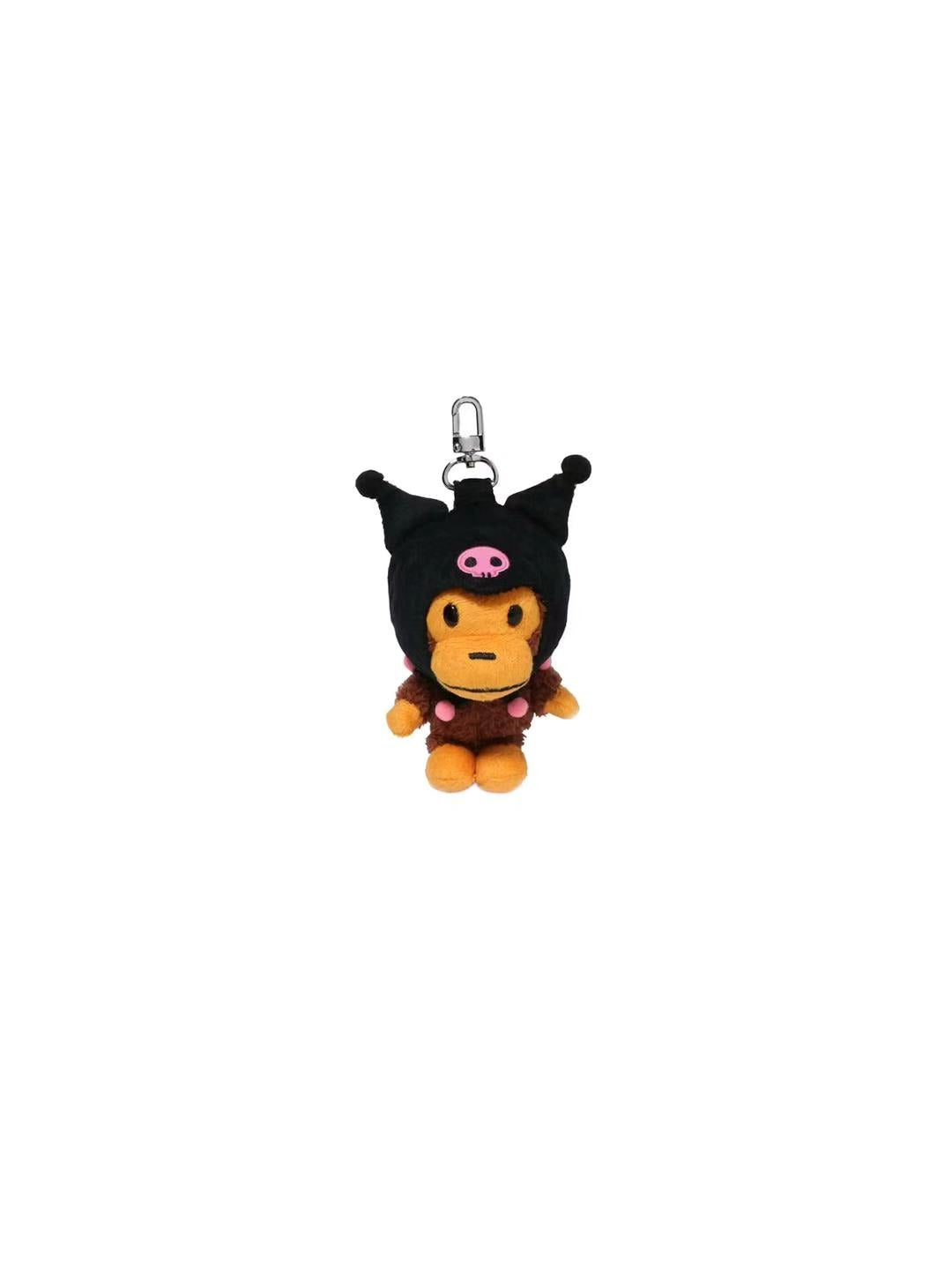 Bape x Kuromi Plush Key Chain Black
