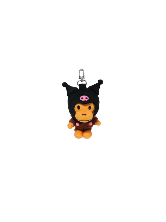 Bape x Kuromi Plush Key Chain Black