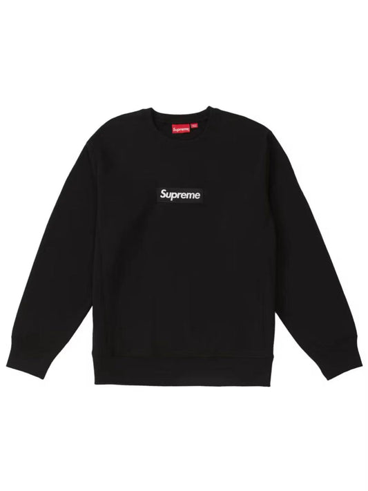 C-Supreme Black Box Logo Crewneck Black FW18 Size M