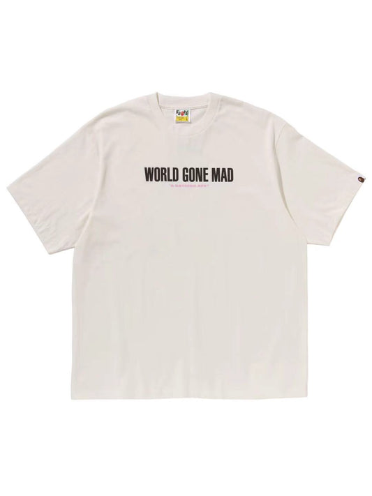 Bape Slogan Relaxed Fit Tee White
