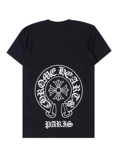 Chrome Hearts Paris Exclusive Horseshoes Pocket Tee Black