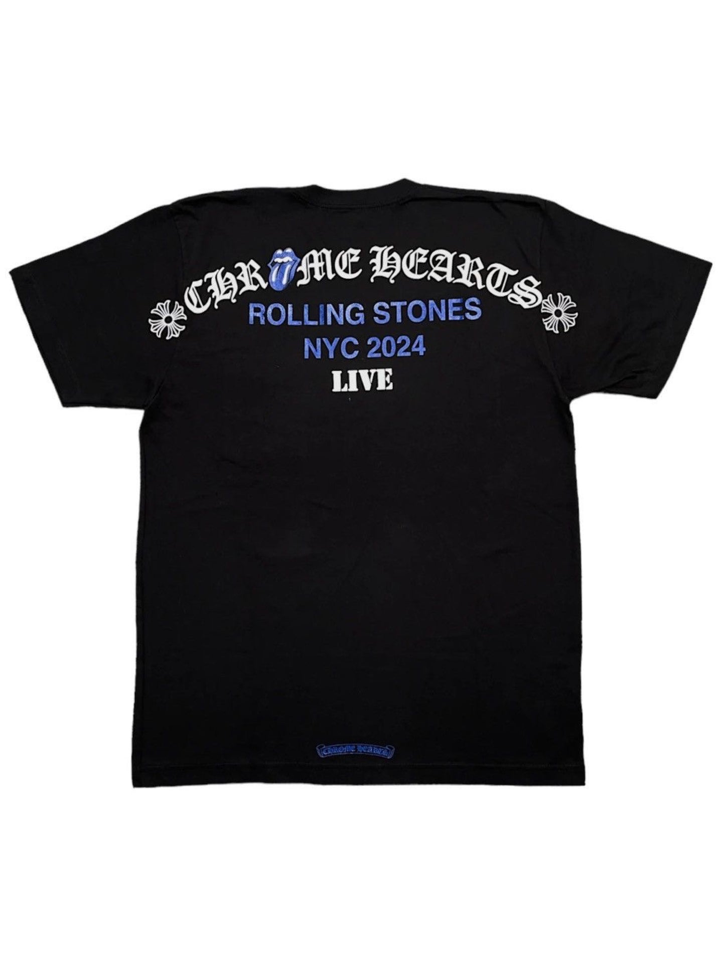 Chrome Hearts Rolling Stones 2024 New York Pocket Tee Shirt Black