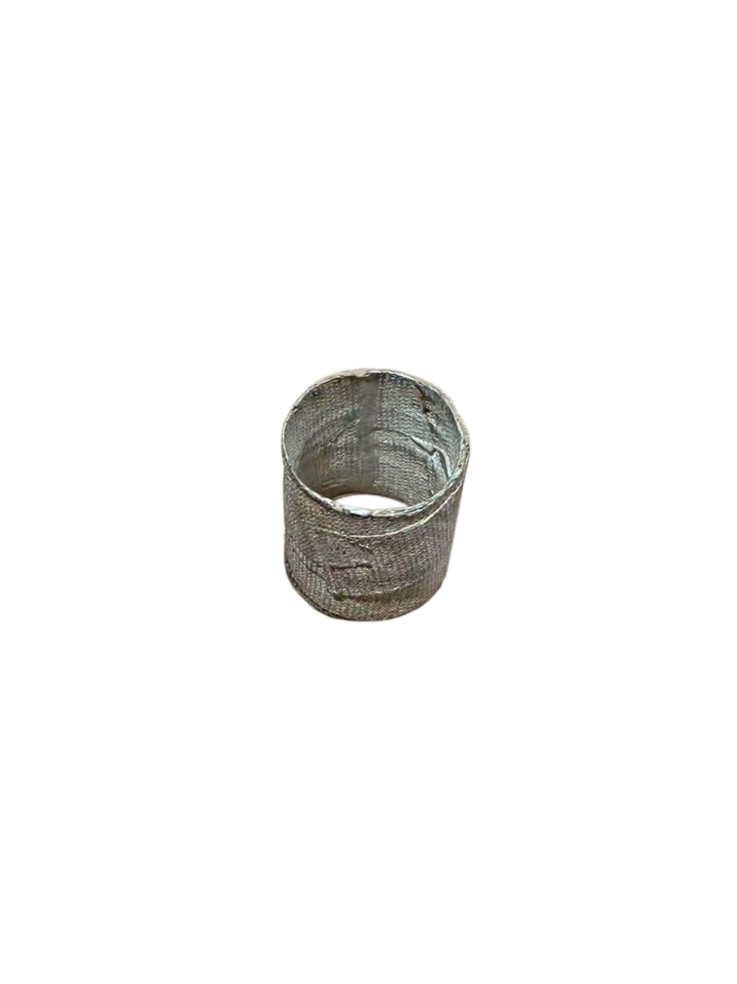 Detaj wide-band sterling silver ring White